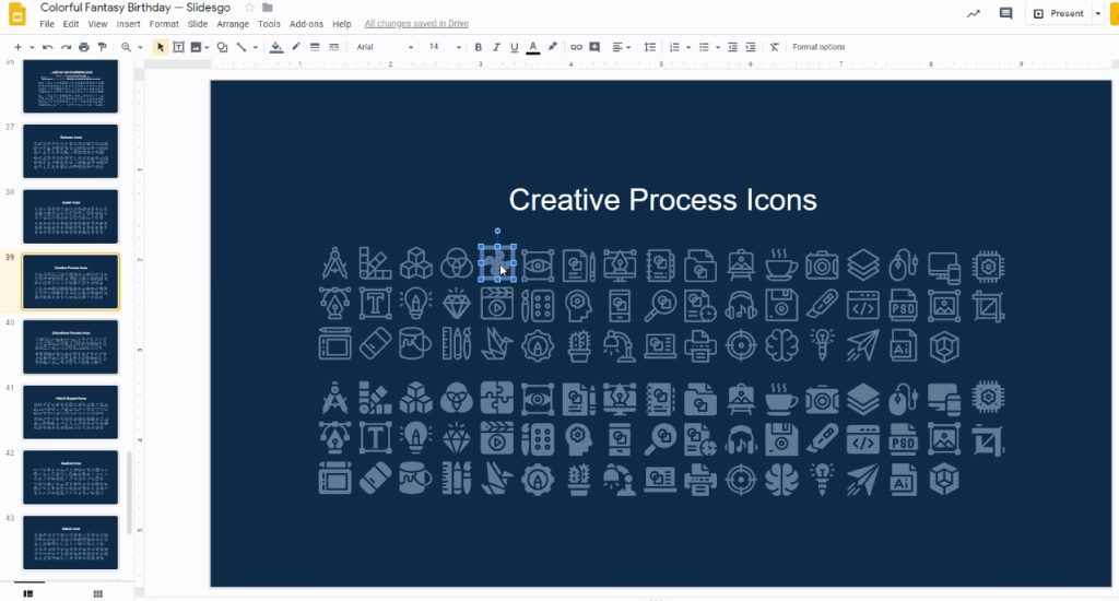 Cara menggunakan dan mengedit ikon dan ilustrasi
