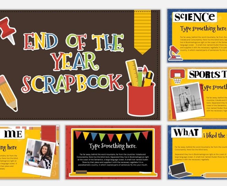 End of the year scrapbook.