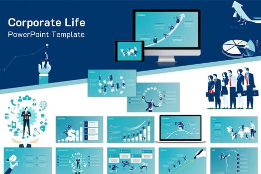Corporate Sales Management Powerpoint Template